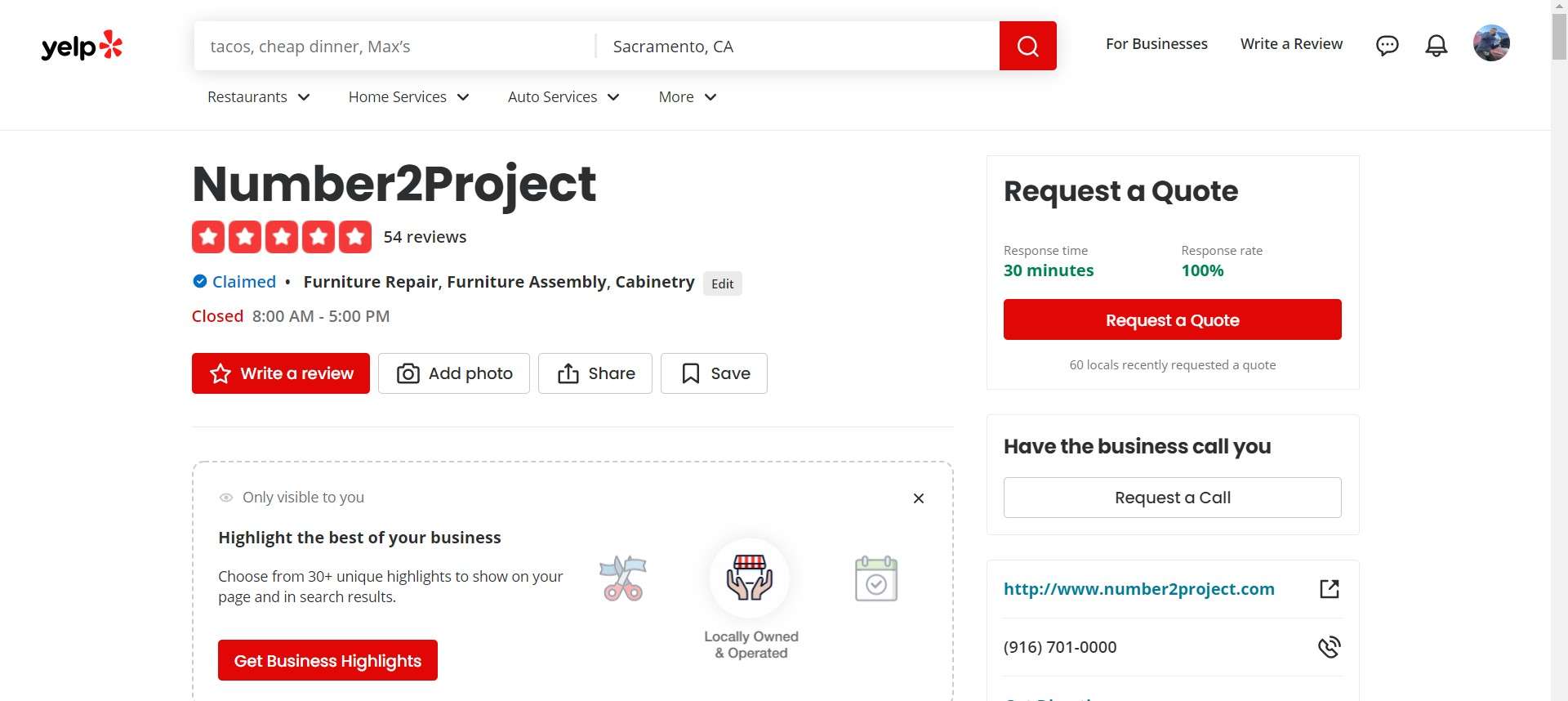 number2project mobile furniture repair business opportunity