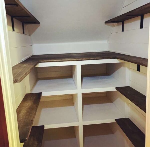 Custom farmhouse style pantry area by Number2Project
