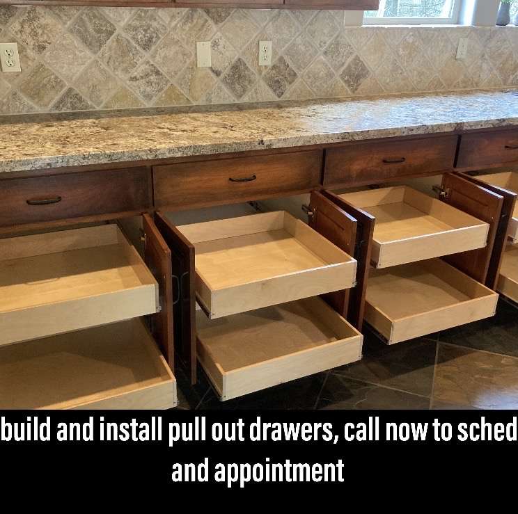 custom pull out drawers in Granite Bay, Ca