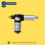 Side view of the Kaidi Linear Actuator Model KDYJT018-130, showcasing its compact design and power cord.