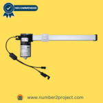 Image displaying a Kaidi recliner motor actuator with a verification badge, complete with electrical connections and a label, emphasizing its recommended status.