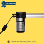 Number2project recommended Kaidi recliner motor with silver telescopic shaft and black body, including power cable for easy connectivity.