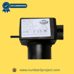 Close-up of the Fruhdi R8121 recliner motor model label with technical specifications, showcased as a recommended item by Number2project.