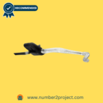 Sebastian from Number2project presenting recliner repair parts, including a pull handle and various cables, recommended for use in recliner maintenance.