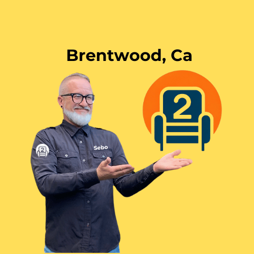 Sebastian presenting Number2project's recliner repair services in Brentwood, CA.