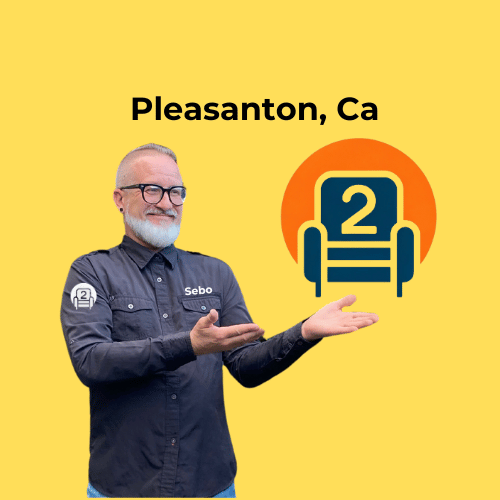 Sebastian presenting Number2project's recliner repair services in Pleasanton, CA.