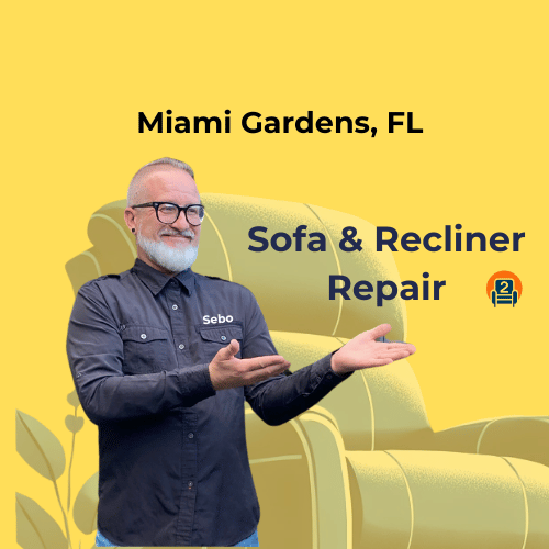 Number2project's Sebo delivers expert recliner and sofa repair in Miami Gardens, FL with fast, in-home service