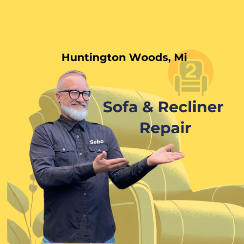 Huntington Woods, Mi sofa and recliner repair by Number2project