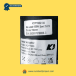 close-up label of kaidi kdpt005-144 linear actuator showing model kdpt005-144 max load 1500n speed 25mm per second stroke 198mm and serial number for recliner lift chair motor identification