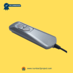 Angled side view of 2-Button 5-Pin Hand Controller for power recliner and lift chair replacement