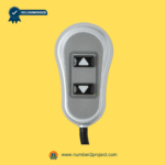 Front view of 2-button remotely controller replacing 11560/11560U/11560UX for lift chairs and recliners