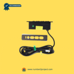 Complete assembly of 23300080X000(B) side switch including detachable mounting plate and wiring harness.