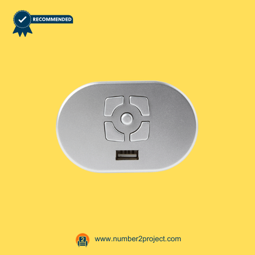 Front view of 23300132X000(R) five-button switch with USB port for power recliner and lift chair repair by number2project.