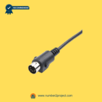 5 pin male recliner control plug straight connector used on power recliner and lift chair hand control cables Number2project