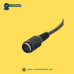 Close-up of 5-pin plug connector for LCD screen recliner controller replacement part