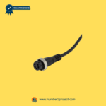 Close-up of the MC-1500 massage chair remote’s round 5-pin connector.