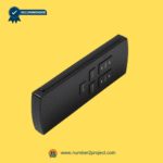 Side-angled view of the Mulin MLSK28-D3 seven-button wireless bed controller – Number2Project adjustable bed repair