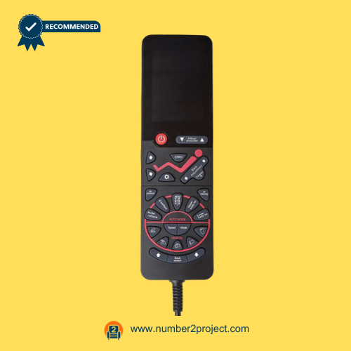 BM-E389 massage chair remote controller replacement wired hand control with LCD display full function massage chair controller close up motion furniture remote Number2project