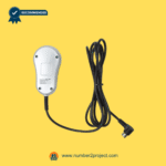 Back panel of HC13-1M-0U01 recliner handset showing model label and specs for Number2Project sofa and recliner diagnostics.