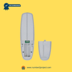 Backside and open battery compartment of OKIN RF.27.19.33 wireless remote controller used in Number2Project adjustable bed repair services.