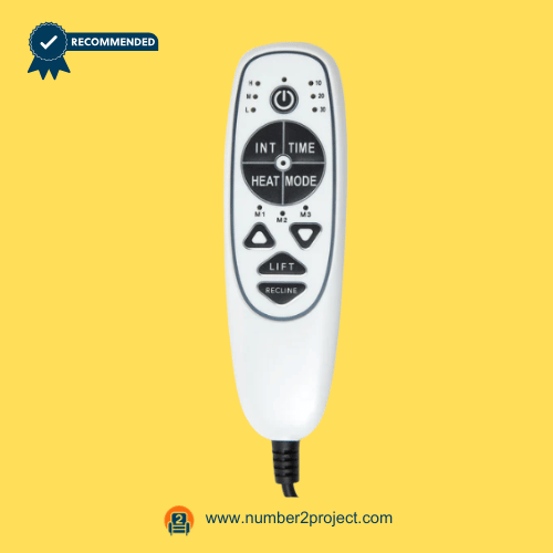 9-button recliner remote controller front view DN-34A hand control for heat vibration lift up down power recliners and lift chairs Number2project