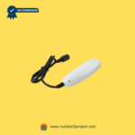 Rear view of DN-34A recliner remote controller with smooth casing and cord outlet.