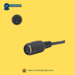 6-pin female connector close up for DN-34C vibration recliner remote controller power recliner lift chair hand control cable connection Number2project