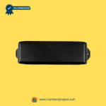 Black recliner transformer power box with mounting tabs on a yellow background.