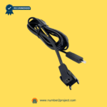 Recliner extension cable with secure connector and long flexible cord on a yellow background.
