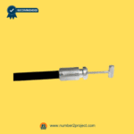 Close-up view of exposed wire and barrel tip on recliner cable.