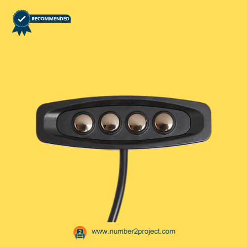 Four-Button Power Recliner Switch with Chrome Buttons – Number2project Sofa and Recliner Repair Replacement Control Panel