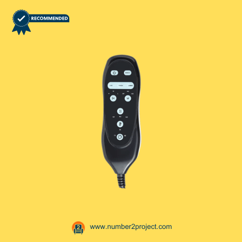 LN-603R remote controller front view with 10 buttons for heat and vibration massage functions – Number2Project recliner repair