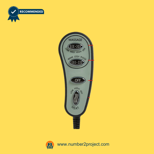 MLSK56-A1 recliner massage remote front buttons for vibration and heat settings – Number2Project repair