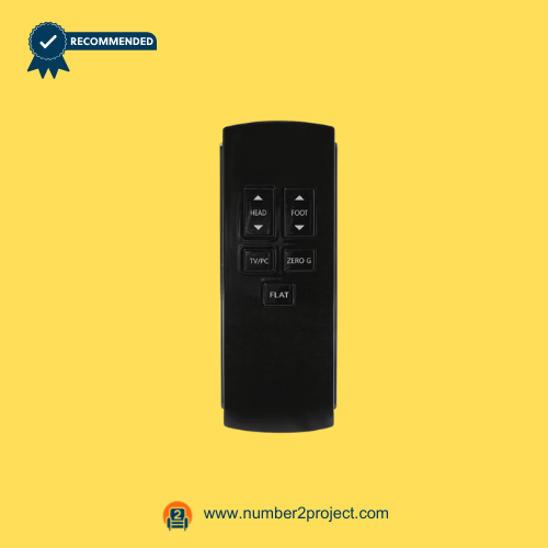 Front-facing view of the Mulin MLSK28-D3 7-button wireless electric bed remote – Number2Project repair services