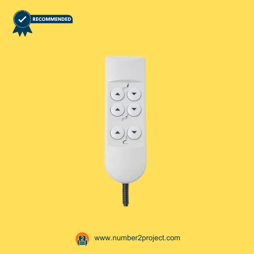 OKIN HS.02.06.16 6-button recliner remote front view for lift chair control – Number2Project repair