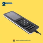 Angled view of Jupiter XL massage chair 21-button remote controller with 7-pin connection