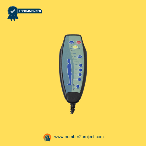 Front interface of the YKW_MD167N 9-button heat and vibration massage remote controller for motion furniture – Number2Project repair service