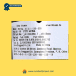 close-up label of limoss motor actuator model md142-31-l1-135-230 for fruhdi recliner lift chairs showing specifications input voltage duty cycle push pull force and manufacturer details