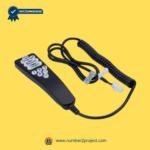 HC 4HR3B 06 BP remote control with coiled 4-pin cable for massage and recliner repair at Number2Project