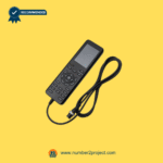 Angled view of the IC1192 massage chair remote controller with attached cable.