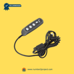 KDH130-001 seven-button lift chair remote with dual 5-pin plugs and coiled cable for recliner and sofa repair by Number2Project