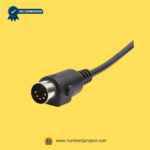 Close-up of KDH130A-001 5-pin connector plug for lift chair and recliner remote replacement by Number2Project