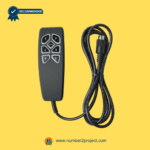 KDH160F-008 seven-button remote controller with 8-pin cable for recliner and lift chair repairs by Number2Project