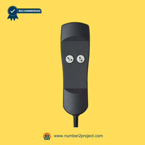 LIMOSS-HC150-1-017-500421-Two-Button-5-Pin-Handset-Front-View Front view of LIMOSS HC150+1-017 (500421) two-button 5-pin handset controller for lift chairs and recliners