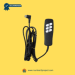LIMOSS HC110+3 500218 six-button handset with coiled 5-pin cable for lift chair and recliner repair by Number2Project