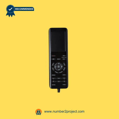 Front view of MC-1500 massage chair remote controller with buttons