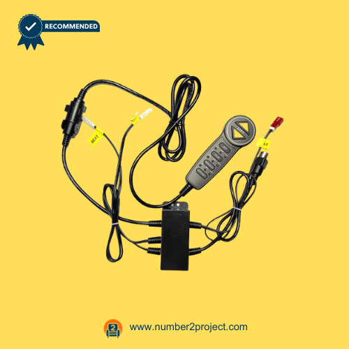 MLSK55-A1 6-button recliner remote with junction box and labeled wiring harness for lift chair repair – Number2Project