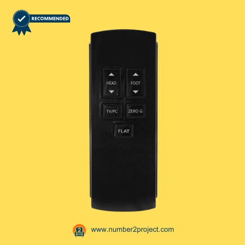 Mulin MLSK28-D3 Wireless Adjustable Bed Remote Controller – Front View wireless adjustable bed remote controller front view Mulin MLSK28-D3 7-button electric bed hand control head foot zero g flat Number2project