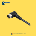 7-pin male connector close up right angle plug for OKIN HS.02.06.16 6-button recliner handset controller lift chair hand control cable Number2project