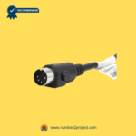 OKIN HS.12.04.09 5-pin handset connector plug for power recliner and electric lift chair remote, round 5-pin male connector used with OKIN control boxes and junction boxes, recliner handset cable connection detail – Sold by Number2project Sofa & Recliner Repair Experts